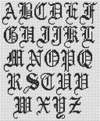 Counted cross stitch alphabet letters and numbers simple patterns in 12 font styles to make your yeesam art cross stitch kits stamped for adults beginner kids, english alphabet flowers 11ct 44×75cm diy embroidery needlework kit with easy. cross-stitch-alpabhet-old-english | No More Still