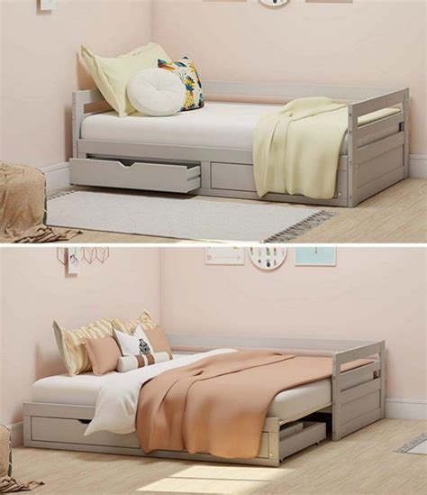 39 w x 75l x 25.9�h (13�h to mattress base) *easy assembly in minutes. Nine daybeds that are brilliant solutions for small spaces ...