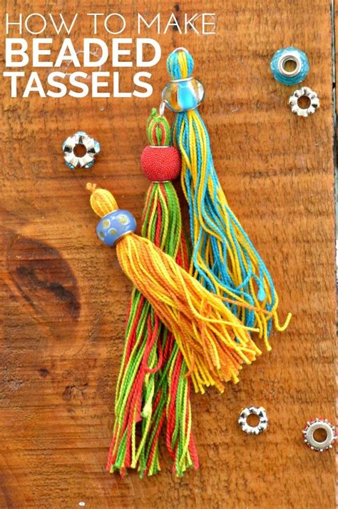 How to make a tassel. DIY BEADED TASSELS | Tassels, Wraps and Gift