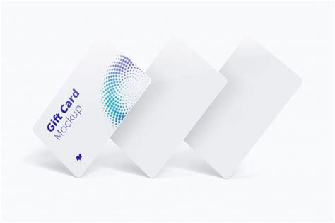Download Premium PSD | Gift card mockup
