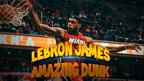 Best dunks of the 2016 2017 regular season! LeBron James amazing dunk /Фантастический данк Леброна ...