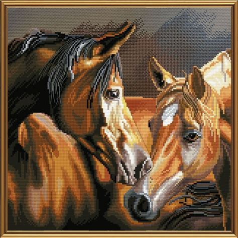 People also love these ideas. Counted Cross Stitch Kit DEVOTION Horses Animals Love # ...