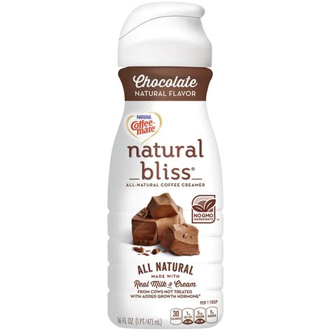 Looking for a healthy coffee creamer that still gives you the creaminess of real milk? COFFEE-MATE NATURAL BLISS Chocolate Liquid Coffee Creamer ...