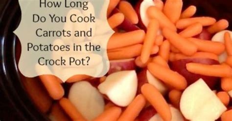 While microwave cooking results in a light, floury red to fully cook the potato, microwave cooking will retain the original texture of the potato for just 5 to 6 minutes before putting it in the oven. How long do you cook carrots and potatoes in the crock pot ...