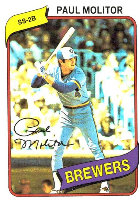 Over 70% new & buy it now; 1980 Topps Paul Molitor Milwaukee Brewers | Pittsburgh pirates baseball, Baseball cards ...