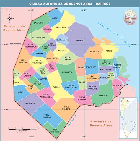 La provincia de buenos aires estuvo representada por el jefe de gabinete, carlos bianco; Mapa caba