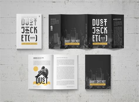 Download the best free dust jacket book mockup psd template for your next branding & promotion project. Book Mock-Up / Dust Jacket Edition - Pune Design