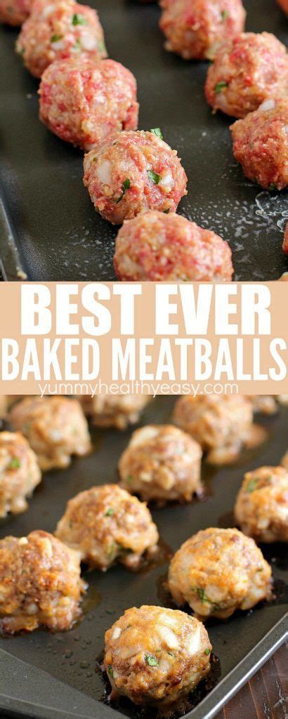 Take control of then, we mix and match all week long. Best Ever (Easy) Baked Meatballs - Yummy Healthy Easy