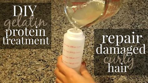 Quickly stir and add in cedar and rosemary oils. DIY Gelatin Protein Treatment for Damaged Hair