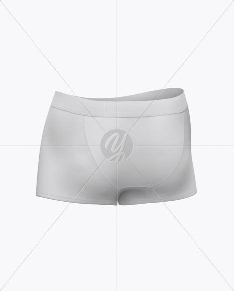 Please note, the 3d model is intentionally simplified and optimized for viewing in your browser. Men's Boxer Briefs Mockup - Back Half Side View in Apparel ...