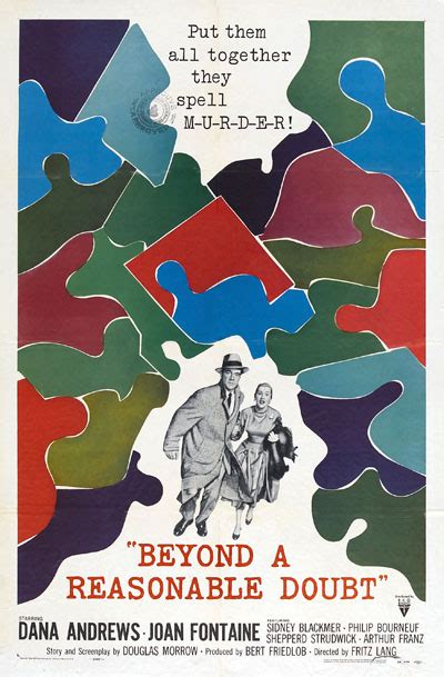 Remake of the 1956 film noir film beyond a reasonable doubt in which a writer's plan to expose a corrupt district attorney takes an unexpected turn. Leonardo Moledo: Beyond a reasonable doubt - Fritz Lang