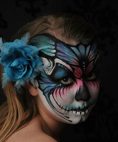 Shop affordable wall art to hang in dorms, bedrooms, offices, or anywhere blank walls aren't welcome. Mark Reid design | Face painting halloween, Sugar skull ...