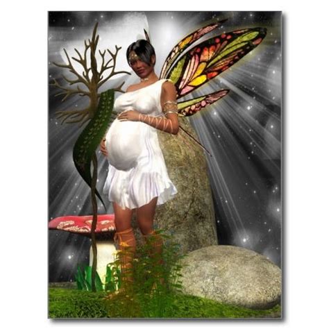 The body of african folklore encompasses tales from multiple regions of africa, including fairy tales and folk tales from south africa, nigeria, rhodesia and zanzibar. Pregnant African American Fairy Postcard | Zazzle.com ...