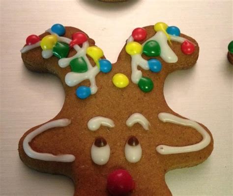 Upsidedown gingerbread man made into … перевести эту страницу. Upsidedown Gingerbread Man Made Into Reindeers ...