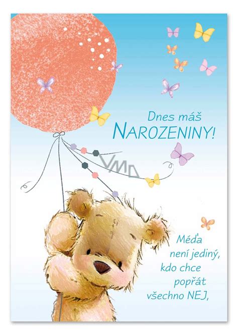 Ditipo Hrací přání k narozeninám Dnes máš narozeniny Méďa ...