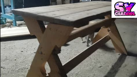 Diy meja tv dari palet / jati belanda | diy wooden tv stand. diy kayu pallet beach #4 - YouTube