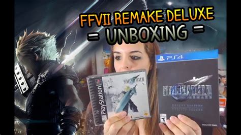 Subreddit for all things final fantasy!. Final Fantasy VII Remake Deluxe -Unboxing- - YouTube