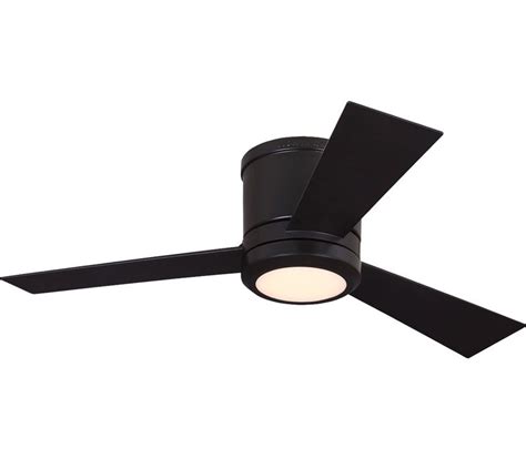 This fan is perfect for indoor spaces such as living rooms and bedrooms. Monte Carlo 3CLYR52RZWD-V1 Clarity 52" Hugger with LED ...