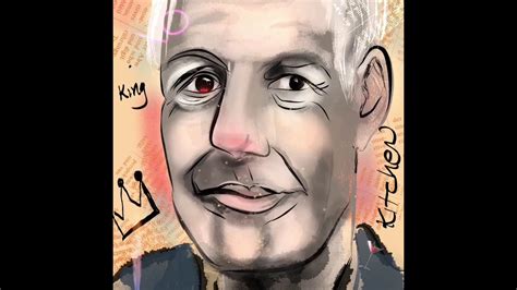 While the pork was cooking, i toasted the bread and topped it with a spicy aioli made from sriracha and mayonnaise. How to draw Anthony Bourdain , Basquate style - YouTube