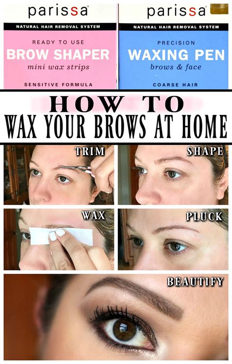 I also added a touch of. Diy Brow Waxing How to | the Right Way to Wax Your Eyebrows at Home | Brow wax, Waxed eyebrows ...