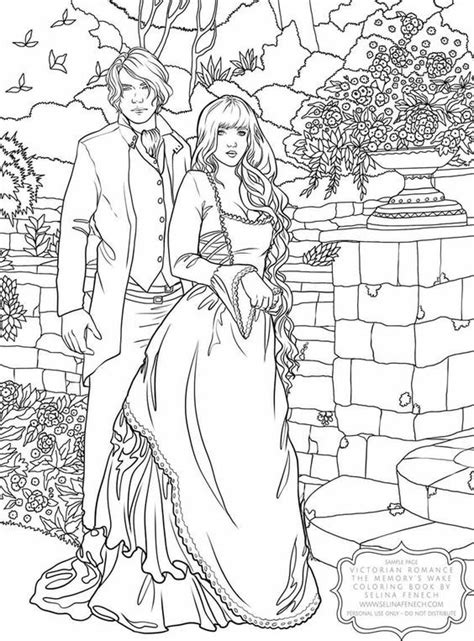 These adult coloring pages are intended. Adult Coloring - Victorian Romance Coloring Book - Artwork ...