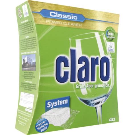 Dadurch erübrigen sich weitere zusätze mit einlegen eines einzelnen tabs. Spülmaschienen Tabs - Claro Classic Öko Tabs grün aber ...