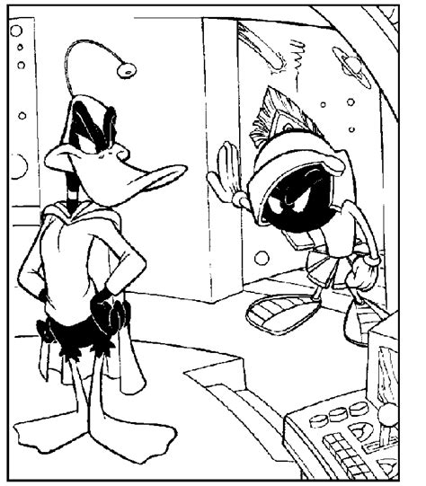 It's a scene from the show baby looney tunes. Daffy Duck Coloring Page - Coloring Home