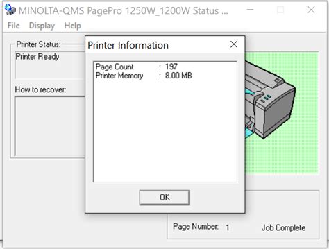 Every day i most reinstall the printer. MINOLTA QMS PAGE PRO 1200W DRIVER