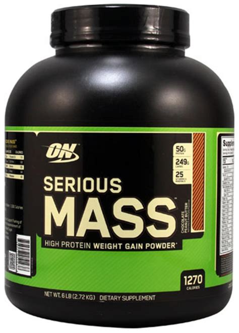 Optimum nutrition protein mass gainers. OPTIMUM NUTRITION: SERIOUS MASS - 2,727 kg