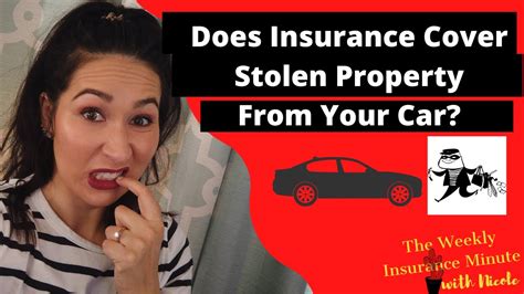 Does car insurance cover a stolen car? Does Insurance Cover Stolen Property From Car? - YouTube