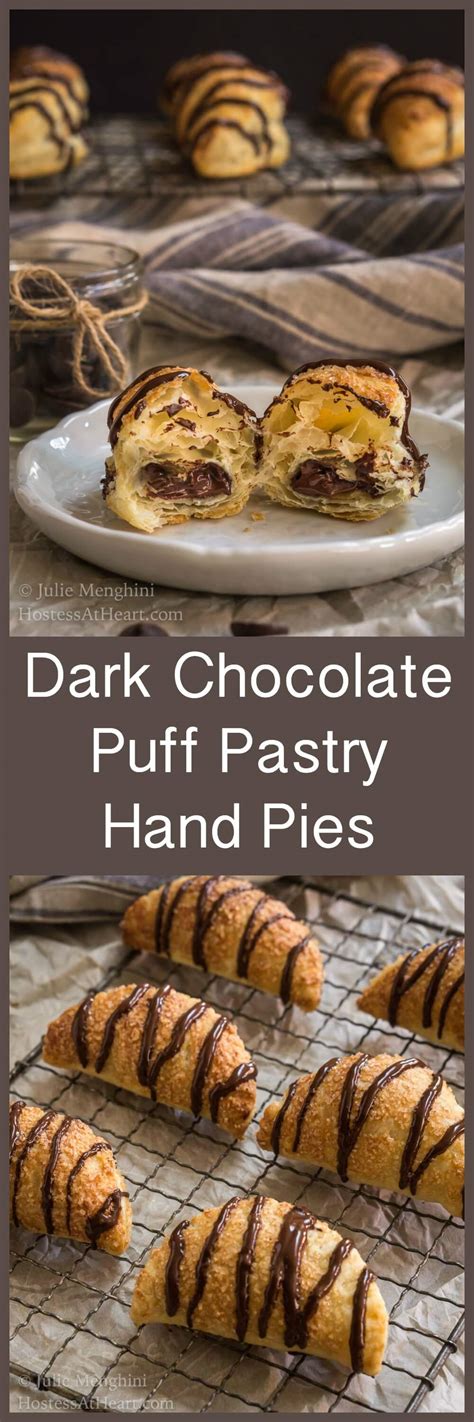 Pastry cream, lemon curd, mousse, and. Dark Chocolate Puff Pastry Hand Pies | Hostess At Heart