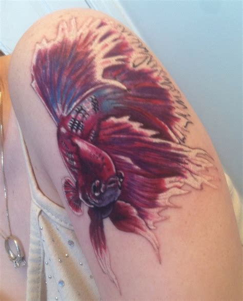 Home • posts tagged betta fish tattoo designs black and red japanese fish design. Unique and Beautiful Betta Fish Tattoo Designs and their ...