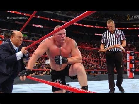 Here are some of the latest rumors. Brock Lesnar VS Braun Strowman WWE No Mercy VIDEO - YouTube
