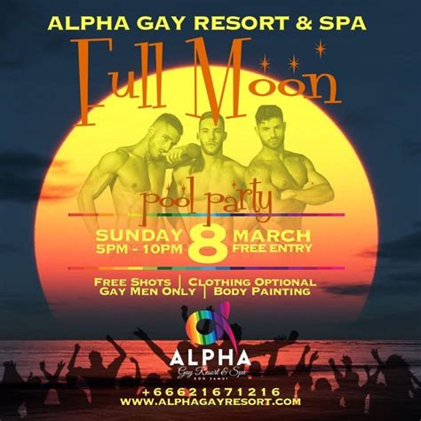 It is also sometimes called the blooming moon, berries ripen moon or green corn moon. Full Moon Pool Party - 8 March 2020 in the Alpha Gay ...