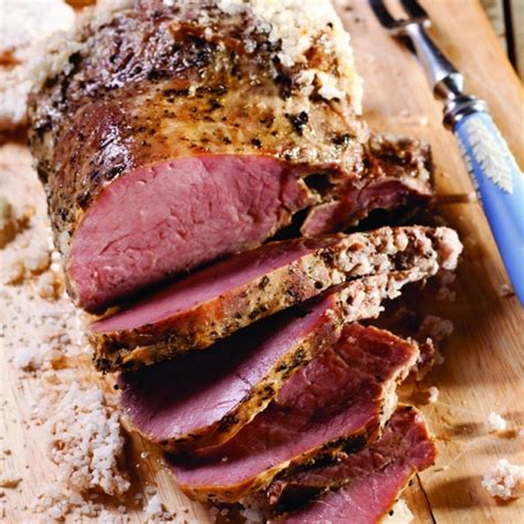 Hunter lewis, saveur kitchen director, prepares this flavorful tenderloin every christmas eve. Beef Tenderloin w/Herbed Salt Crust