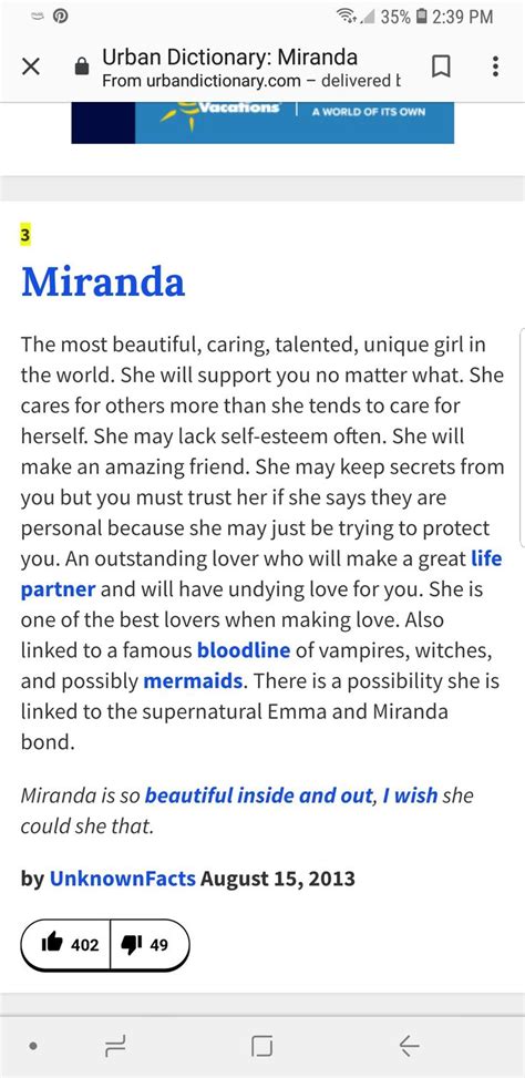 What Miranda means | Names with meaning, Urban dictionary ... 15th century, in the meaning defined at sense 1.