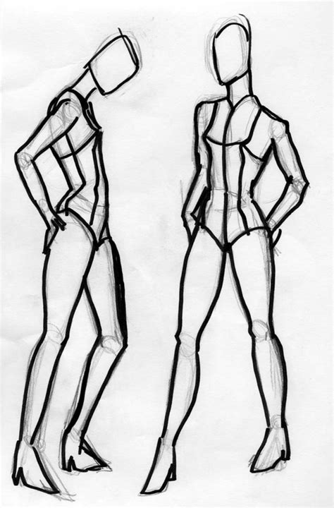 Human Figure Outline | Free download on ClipArtMag Sketch an outline of the basic structure: