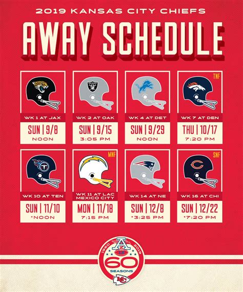 With there now being 17 games on the schedule, teams can be flexed to a maximum of seven primetime games. Kansas City Chiefs on Twitter: "Our 2019 regular season ...