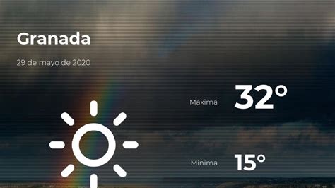 Informes meteorológicos en vivo de las estaciones meteorológicas zaragoza y avisos meteorológicos que incluyen riesgo de truenos, alto índice uv y. El tiempo en Granada: previsión para hoy viernes 29 de ...