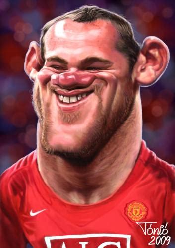 Wayne rooney (born october 24, 1985) is a professional football player who competes for england in world cup soccer.  Wayne Rooney  - artist: Antal Toth - website: http ...