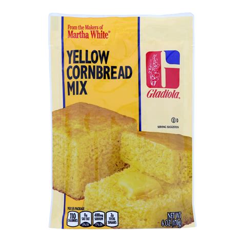 I didn't have any cornmeal so i just used 2 boxes of jiffy corn bread mix. Gladiola Yellow Cornbread Mix - Shop Baking Mixes at H-E-B
