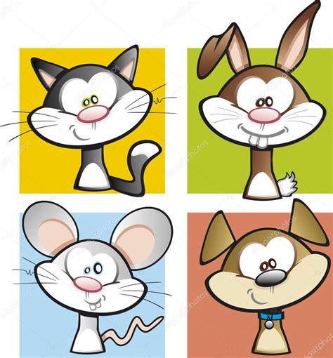 The Cartoon Domestic Animal Collection — Stock Vector ...