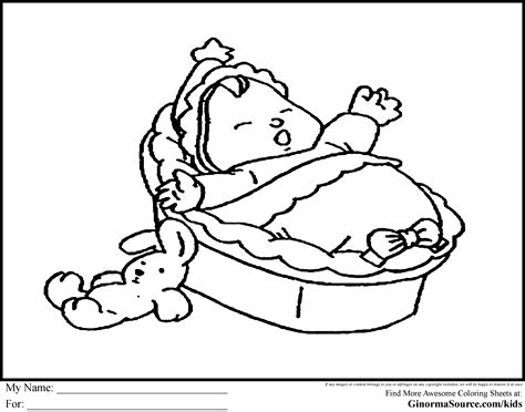 Girl cradling a baby coloring baby shower pictures. Newborn Baby Girl Coloring Pages - Coloring Home