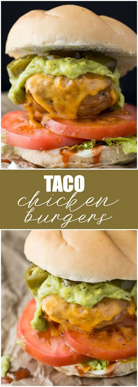 Line a baking sheet with aluminum foil or spray with nonstick baking spray. Taco Chicken Burgers | Recipe | Baked chicken recipes, Chicken recipes, Easy baked chicken