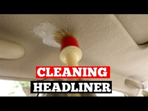 How do you get stains out of car headliner? How To Clean Car HEADLINER- Interior Car Detailing Tips ...