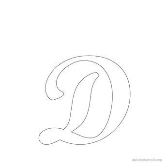 A complete set of cursive. Print Free Alphabet Stencils Cursive D More | Alphabet ...