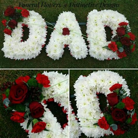 To order similar displays from the usa, click here. DAD massed tribute with red rose spray | Funeral flower ...