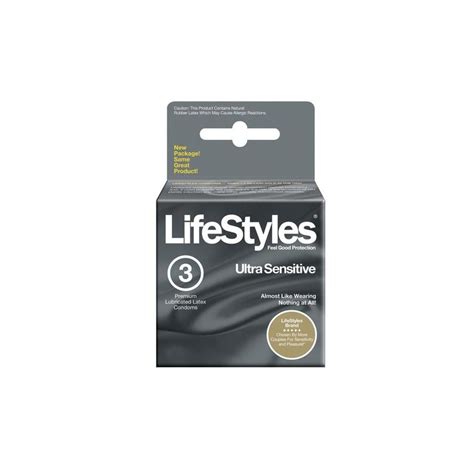 Lifestyles Ultra Sensitive Condoms - 3 Pack ...