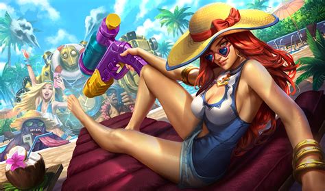 It's not really colorfull because i wanted he looks more like his original sett design, if you know what i mean. Surrender at 20: 7/8 PBE Update: Pool Party MF Splash Tweaks