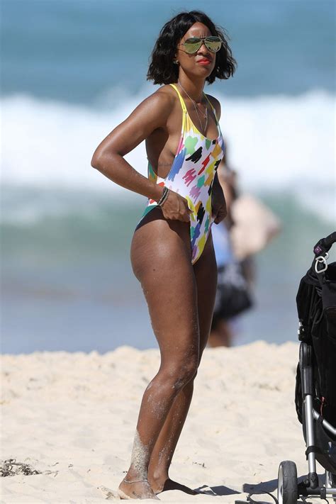 Featuring 'you changed' 'this is love' and 'kisses down low'. Kelly Rowland in Swimsuit - Beach in Sydney 3/27/2017